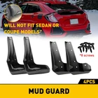 For 2017-2021 Honda Civic Hatchback FK4 FK7 4X Plastic Mud Flap Splash Guard Ebe New. Price: $24.69.