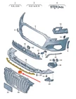 Audi A3 Sportback Front Bumper Lower Spoiler 8Y0807110GRU New Genuine. Price: $185.79.