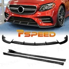 Glossy Black For Mercedes-benz Class W213 17-20 Front Bumper Lip+side Skirt New. Price: $124.58.