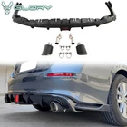 Fits 22-26 Civic Ex/touring/si 4DR Rear Diffuser W/led+dual Tip Gloss Black 3PC New. Price: $159.99.