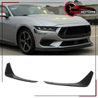Fits 24-26 Ford Mustang Ecoboost Front Bumper Side Canard Fins Matte Black Pp New. Price: $52.99.