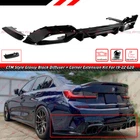 For 19-22 Bmw G20 330I M340I Ctm Style Gloss Black Rear Diffuser W/ Corner Spats New. Price: $152.99.