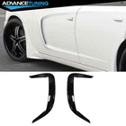 Fits 15-23 Dodge Charger IKON2 Gloss Black Door Side Scoops Vent Trim Abs New. Price: $59.99.