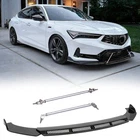 Front Bumper Lip Splitter Spoiler + Strut Rods For 23-25 Acura Integra A-spec New. Price: $99.04.