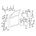 Ford F-150 2009-2014 N807736S Front Door Lock Rod Clip New. Price: $11.67.