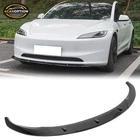 Front Bumper Lip Fits 24-25 Tesla Model Gloss Black Pp 3PCS Ikon V4 Style New. Price: $105.99.