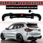 For Bmw X3 G01 M40I Sport 2022+ Gloss Black Rear Bumper Diffuser W/ Led Light New. Price: $160.64.