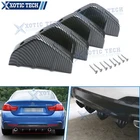 Carbon Fiber Pattern Rear Bumper Lip Diffuser Shark 4 Fins Splitter Body Kit New. Price: $15.74.