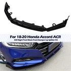 Fit 2018-2020 Honda Accord Acr Glossy Black Pearl Front Bumper Lip Splitter Kit New. Price: $78.90.
