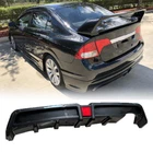 Rear Bumper Diffuser W/led For Honda Civic 2006-2011 Mugen Rr Carbon Fiber Style New. Price: $113.08.