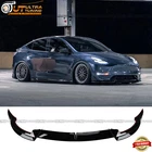 For 2020-2024 Tesla Model Y Front Bumper Lip Splitter 3PCS Gloss Black New. Price: $88.89.