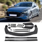 Mazda 3 Front Bumper Rear Lip Spoiler Kit 86.6" Car Side Skirt Gloss Black New. Price: $134.99.