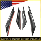 Gloss Carbon Fiber Bumper Fin Splitter Diffuser Valence Spoiler 10FT Sticker New. Price: $17.09.