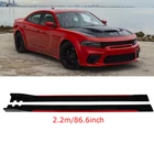 86.6'' Glossy Black Side Skirts Lip Rocker Panels For Dodge Charger Srt Sxt New. Price: $57.31.