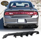 Fits 12-14 Dodge Charger Srt Style Quad Exhaust Rear Diffuser Unpainted Pp New. Price: $114.99.