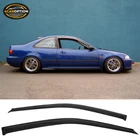 Fits 92-95 Honda Civic Coupe Hatchback Window Visors Rain Sun Guard Vent 2PC Set New. Price: $26.99.