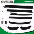 New Universal Front Bumper Lip Spoiler Chin Splitter W/ Side Skirt Extension Kit. Price: $81.42.