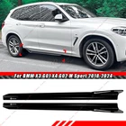 For Bmw X3 G01 X4 G02 Sport 2018-2024 Gloss Black Add-on Side Skirt Extension New. Price: $139.98.