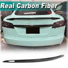 Fit For Tesla Model 2016-21 Real Carbon Rear Trunk Lid Tailgate Garnish Trims New. Price: $141.55.
