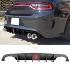 Fits 15-23 Charger V4 Carbon Fiber Print Rear Diffuser Lip Quad Exhaust W/ Led New. Price: $129.99.