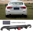 Carbon Look Rear Bumper Diffuser Lip For Infiniti Q50 2014-2017 W/ Led Light New. Price: $129.99.