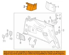 Gm Oem 15-20 Escalade Quarter Panel Interior Trim-upper Qtr 23260175 New. Price: $185.50.