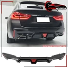 Fits 17-23 Bmw G30 Series Cf Look M5 Cs Style Rear Diffuser Lip W/ Led Light New. Price: $134.99.