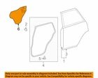 Toyota Oem 2010-2018 4RUNNER Rear Door Water Deflector Right 6784160120 Nip New. Price: $21.70.