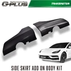 Fit For 17-21 Tesla Model 3 Side Skirt Panel Splitter Body Kit Matte Black New. Price: $56.77.