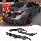For Infiniti Q50 2018-2024 Carbon Fiber Rear Bumper Diffuser & Side Corner Apron New. Price: $169.99.