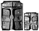 Chevy Impala Floor/rear Seat, Inner Rocker, Braces 1961-64 New. Price: $1673.10.