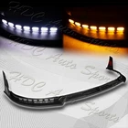 For 2018-2020 Toyota Camry Carbon Look Led Sequential Lights Front Bumper Lip New. Price: $154.99.
