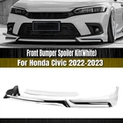 Front Bumper Splitter Lip Side Kit For Honda Civic 11TH All Models 2022-24 White New. Price: $125.00.