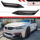 For 15-19 Bmw F80 M3 F82 F83 M4 V2 Dry Carbon Fiber Front Bumper Upper Fang Trim New. Price: $92.99.