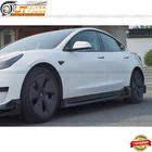 For 2017-2023 Tesla Model Side Skirts Extension Lip Trim-gloss Black New. Price: $243.31.