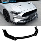 18-23 Ford Mustang Ecoboost/gt Ikon Style Front Bumper Lip Gloss Black 3PCS New. Price: $63.99.