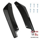 2PCS Rear Bumper Lip Splitter Canard Diffuser Spoilers, Car Side Fenders Black New. Price: $21.50.