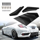 Rear 4-FIN Diffuser + Splitter Bumper Spoiler Lip For Honda Civic Lx Ex Si New. Price: $44.95.