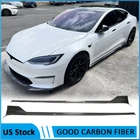 For Tesla Model Sedan 2021-23 Real Carbon Side Skirt Extension Lip Spoiler Kit New. Price: $446.49.