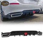 Rear Bumper Diffuser Fit 22-26 Civic Sport Lx Ex-l Matte Black W/ Corner Spat Pp New. Price: $124.99.