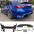 Fits 22-26 Civic Si Touring Type Style Rear Bumper Diffu/ser & Exhaust Pipe New. Price: $608.99.