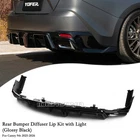 Black Rear Bumper Lower Diffuser Lip W/ Light For Toyota Camry 9TH 25-26 Yofer New. Price: $255.55.
