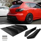 For Mazda Speed 3 07-19 Rear Bumper Diffuser 4-FIN Spoiler Lip + Spats New. Price: $39.99.