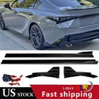 For 21-23 Lexus IS350 F-sport Rear Bumper Lip Spoiler Side Skirt Extension New. Price: $85.00.