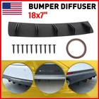 Universal Rear Bumper Shark Diffuser Spoiler Splitter Wing Trim 5 Black New. Price: $24.64.