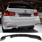 Fits 12-18 Bmw F30 Mt Sport Rear Bumper Diffuser Twin Muffler Single Out New. Price: $89.00.