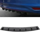 Universal 34" X 6" Glossy Rear Lower Bumper Diffuser Fin Spoiler Lip Chassis New. Price: $33.55.