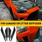4PCS Canard Car Bumper Splitter Fin Valence Diffuser Spoiler Lip Universal New. Price: $13.58.