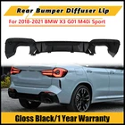 Fits For 2018-2021 Bmw G01 X3 M40I M-sport Rear Diffuser Bumper Lip Gloss Black New. Price: $117.89.