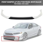 For 2025 Up Honda Civic Yofer White Pearl Black Tone Front Bumper Lip Splitter New. Price: $90.99.